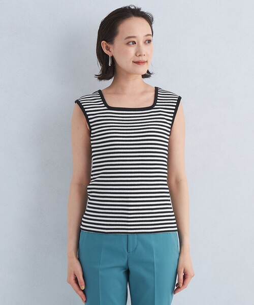 green label relaxing(グリーンレーベルリラクシング)の「デコルテ フレンチ プルオーバー カットソー(Tシャツ/カットソー・レディース・その他1/オレンジ/オフホワイト/ブラック・FREE)」の19枚目の写真