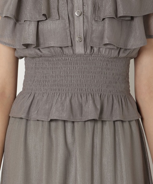 REDYAZEL(レディアゼル)の「シャイニー楊柳フリルブラウス(シャツ/ブラウス・レディース・ブラック/ピンク/グレー・FREE)」の15枚目の写真