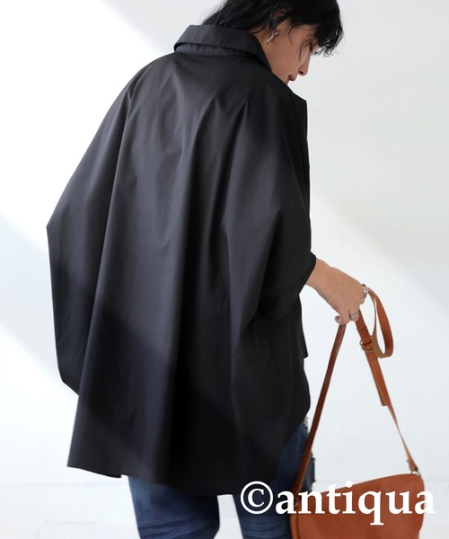 antiqua(アンティカ)の「ドルマンシャツ(シャツ/ブラウス・レディース・ブラック/ブルー・ONESIZE)」の16枚目の写真