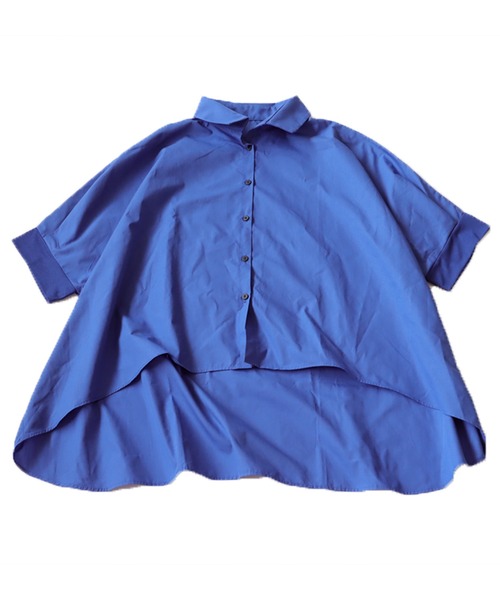 antiqua(アンティカ)の「ドルマンシャツ(シャツ/ブラウス・レディース・ブラック/ブルー・ONESIZE)」の9枚目の写真