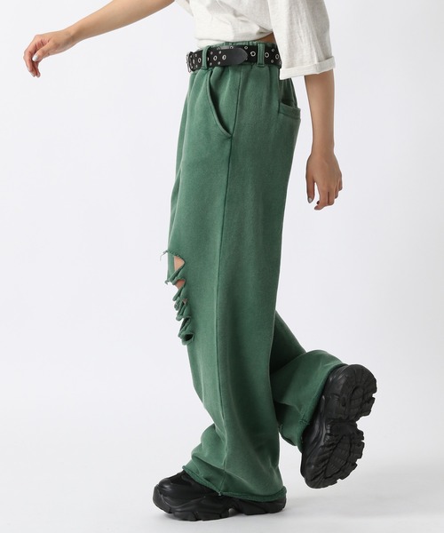 PAGEBOY（ページボーイ）の「ダメージウラケパンツ（その他パンツ・レディース・ブラック/ダークグリーン・FREE）」の9枚目の写真