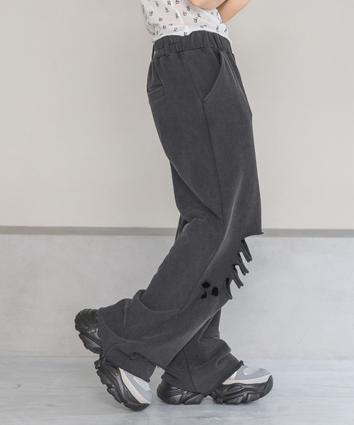 PAGEBOY（ページボーイ）の「ダメージウラケパンツ（その他パンツ・レディース・ブラック/ダークグリーン・FREE）」の22枚目の写真