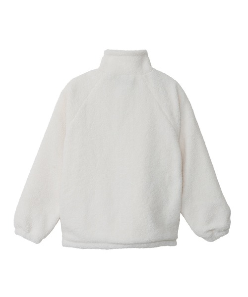 U.S. POLO ASSN.（ユーエスポロアッスン）の「U.S. POLO ASSN. スタンドカラー ボアフリース ジャケット（ブルゾン・レディース・アイボリー/ブラック/ベージュ/オレンジ/ダークブルー・M/L）」の18枚目の写真