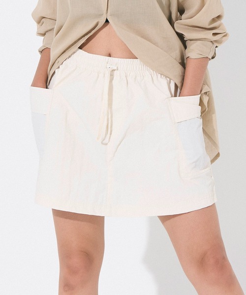 セール】【11/22-WEB限定セール】ワッシャーナイロンキュロット/撥水