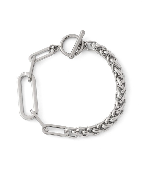 ANEMONE（アネモネ）の「【ステンレス】コンビチェーンマンテルブレスレット（ブレスレット・レディース・シルバー・FREE）」の2枚目の写真