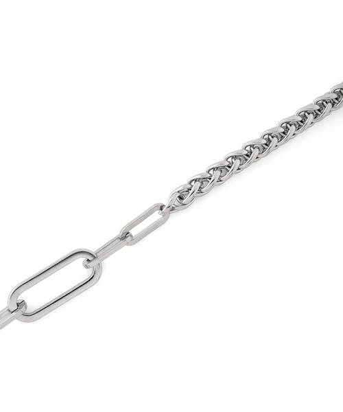 ANEMONE（アネモネ）の「【ステンレス】コンビチェーンマンテルブレスレット（ブレスレット・レディース・シルバー・FREE）」の3枚目の写真