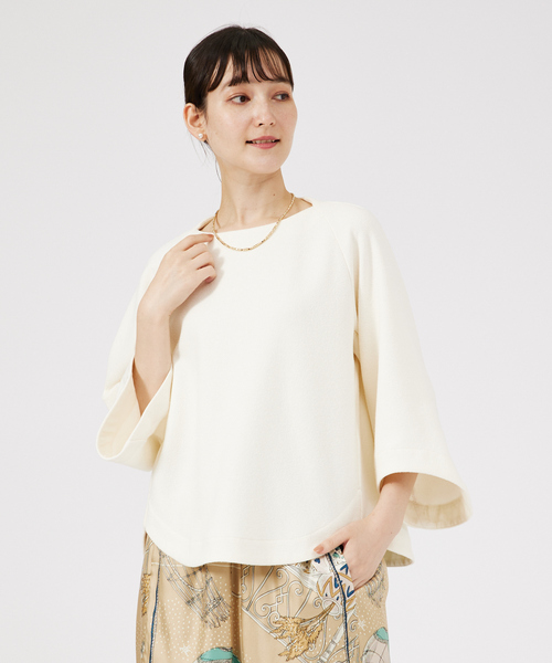 qualite（カリテ）の「ブークレージャージプルオーバー（Tシャツ/カットソー・レディース・ベージュ/アイボリー/グレー・フリー）」の18枚目の写真