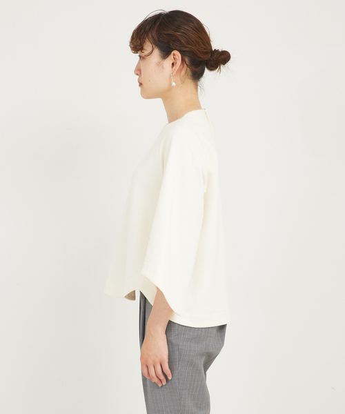 qualite（カリテ）の「ブークレージャージプルオーバー（Tシャツ/カットソー・レディース・ベージュ/アイボリー/グレー・フリー）」の22枚目の写真