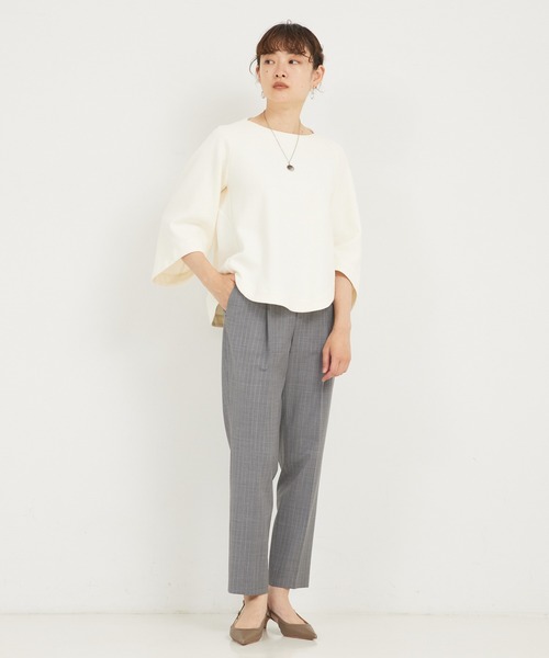 qualite（カリテ）の「ブークレージャージプルオーバー（Tシャツ/カットソー・レディース・ベージュ/アイボリー/グレー・フリー）」の11枚目の写真