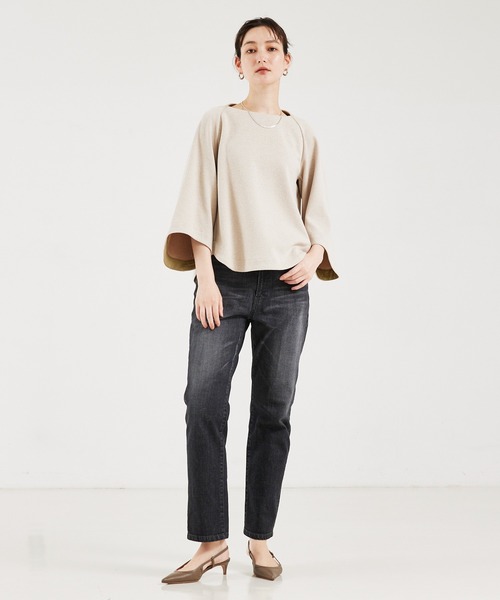 qualite（カリテ）の「ブークレージャージプルオーバー（Tシャツ/カットソー・レディース・ベージュ/アイボリー/グレー・フリー）」の10枚目の写真