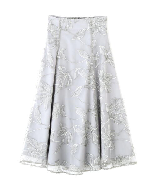 PROPORTION BODY DRESSING(プロポーションボディドレッシング)の「チュール配色レースフレアスカート / 1214220804(スカート・レディース・ダークグレー/グレー・SMALL/MEDIUM/X-SMALL)」の3枚目の写真