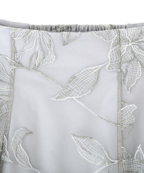 PROPORTION BODY DRESSING(プロポーションボディドレッシング)の「チュール配色レースフレアスカート / 1214220804(スカート・レディース・ダークグレー/グレー・SMALL/MEDIUM/X-SMALL)」の9枚目の写真