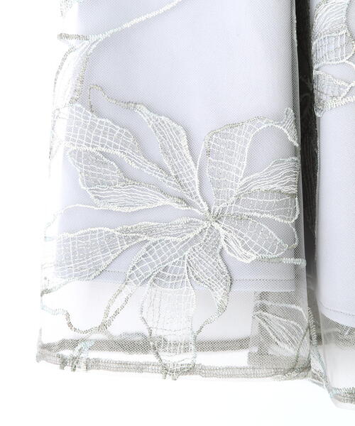 PROPORTION BODY DRESSING(プロポーションボディドレッシング)の「チュール配色レースフレアスカート / 1214220804(スカート・レディース・ダークグレー/グレー・SMALL/MEDIUM/X-SMALL)」の11枚目の写真