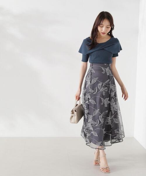 PROPORTION BODY DRESSING(プロポーションボディドレッシング)の「チュール配色レースフレアスカート / 1214220804(スカート・レディース・ダークグレー/グレー・SMALL/MEDIUM/X-SMALL)」の21枚目の写真