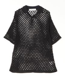 【BAL】バル BAL CHECK LOOSE GAUZE SKIPPER POLO
