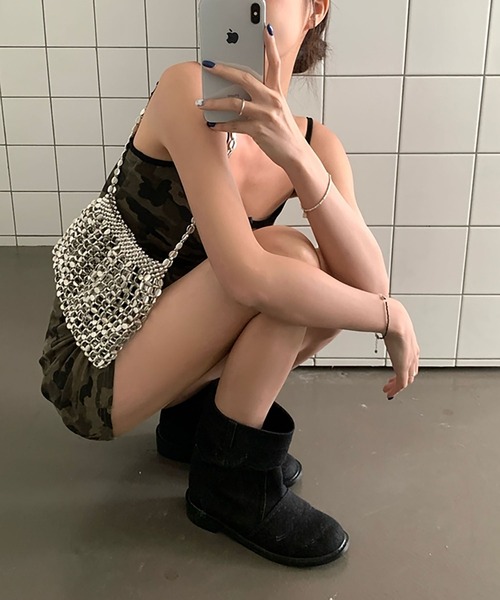 LYEON(リヨン)の「カモフラージュキャミワンピース/迷彩柄ミニワンピース(ワンピース・レディース・カモフラージュ・FREE)」の21枚目の写真