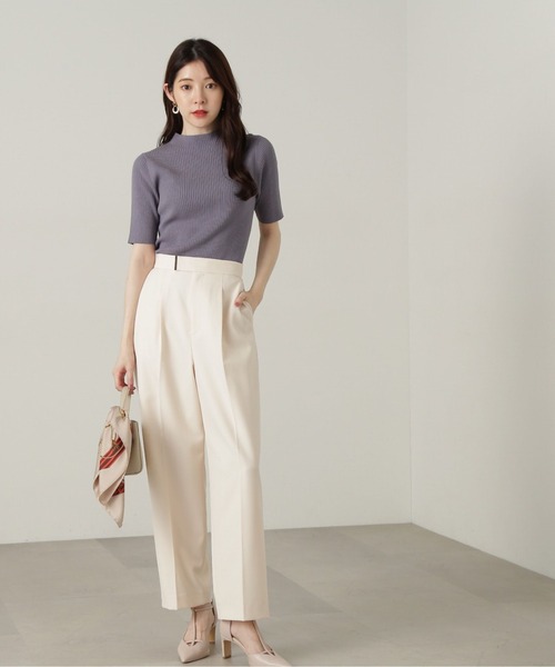 PROPORTION BODY DRESSING(プロポーションボディドレッシング)の「金具付きストレートパンツ / 1214230900(その他パンツ・レディース・ブラック/ベージュ・X-SMALL/SMALL/MEDIUM)」の14枚目の写真