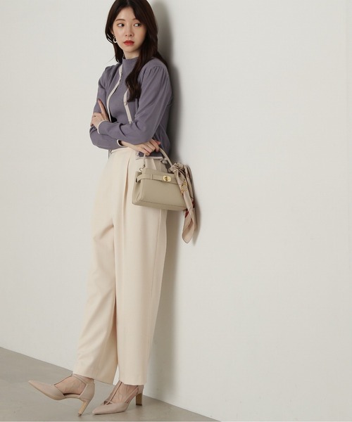 PROPORTION BODY DRESSING(プロポーションボディドレッシング)の「金具付きストレートパンツ / 1214230900(その他パンツ・レディース・ブラック/ベージュ・X-SMALL/SMALL/MEDIUM)」の15枚目の写真