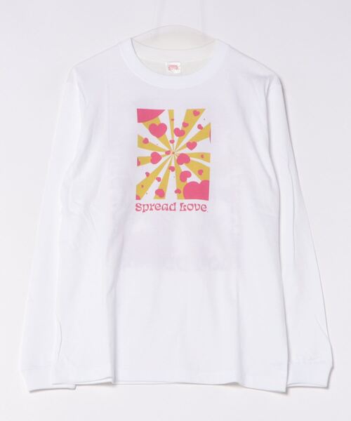 ARCHIVER(アーカイバ)の「【8】【it】【Spread Love】オリジナルプリント L/S T(Tシャツ/カットソー・レディース・ホワイト/ブラック・LARGE/MEDIUM/SMALL)」の2枚目の写真