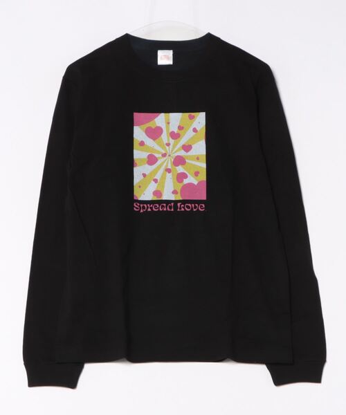 ARCHIVER(アーカイバ)の「【8】【it】【Spread Love】オリジナルプリント L/S T(Tシャツ/カットソー・レディース・ホワイト/ブラック・LARGE/MEDIUM/SMALL)」の1枚目の写真