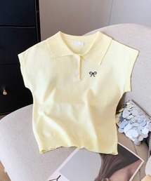ポロシャツ ポロ フロントロゴ フレンチスリーブポロシャツ レディース フロントロゴフレンチスリーブポロシャツ | トミー ヒルフィガー