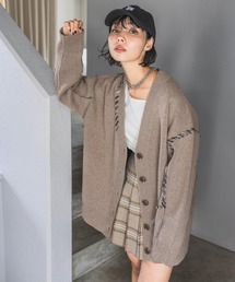 PAGEBOY | Wフェイスネップステッチカーディガン(ニット/セーター)