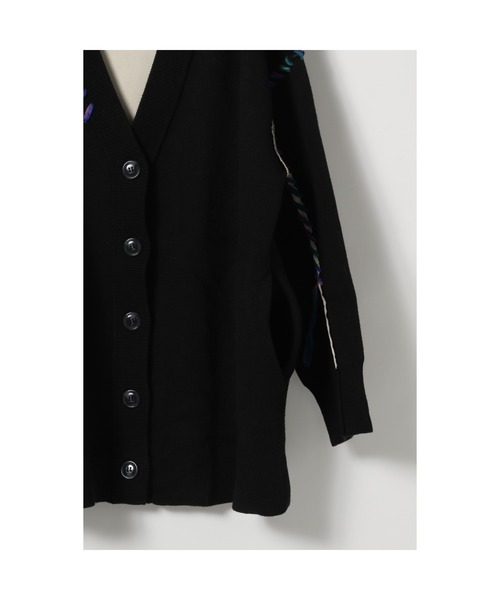 PAGEBOY（ページボーイ）の「Wフェイスネップステッチカーディガン（ニット/セーター・レディース・オフホワイト/ブルー/ブラック/モカ・FREE）」の20枚目の写真