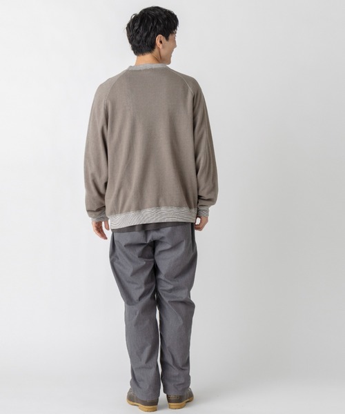 L.L.Bean(エルエルビーン)の「【JAPAN EDITION】ポーテージ・クルーネック・スウェットシャツ(スウェット・メンズ・ライトグレー/チャコール/グリーン系・MEDIUM/LARGE)」の19枚目の写真