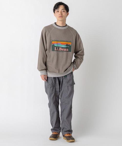 L.L.Bean(エルエルビーン)の「【JAPAN EDITION】ポーテージ・クルーネック・スウェットシャツ(スウェット・メンズ・ライトグレー/チャコール/グリーン系・MEDIUM/LARGE)」の21枚目の写真