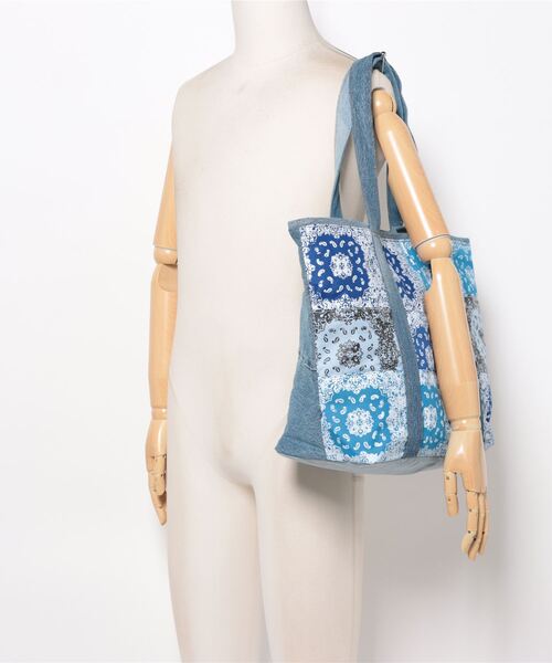 CUBE SUGAR（キューブシュガー）の「ペイズリー柄トートバッグ（トートバッグ・レディース・ブルー系その他/パープル系その他・M）」の22枚目の写真
