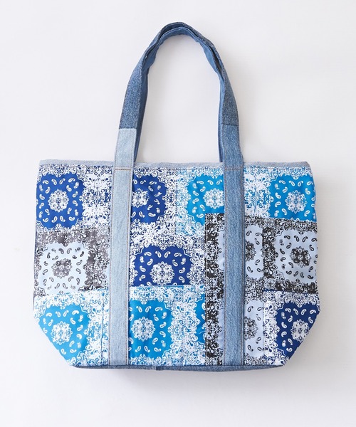 CUBE SUGAR（キューブシュガー）の「ペイズリー柄トートバッグ（トートバッグ・レディース・ブルー系その他/パープル系その他・M）」の8枚目の写真