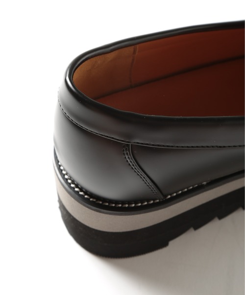 SETUP7(セットアップセブン)の「【HAUS】SHARK SOLE BIT LOAFERS シャークソール ビットローファー /Pu レザーローファー(ローファー・メンズ・ブラック・M/S/LL/L)」の3枚目の写真