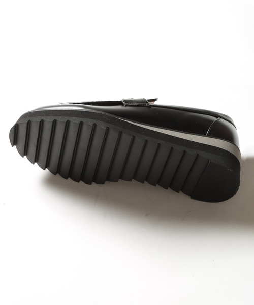 SETUP7(セットアップセブン)の「【HAUS】SHARK SOLE BIT LOAFERS シャークソール ビットローファー /Pu レザーローファー(ローファー・メンズ・ブラック・M/S/LL/L)」の4枚目の写真