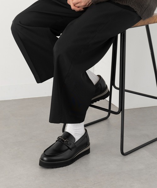セール】【HAUS】SHARK SOLE BIT LOAFERS シャークソール ビット