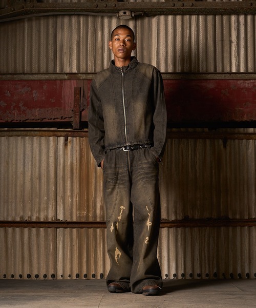 ANDER HUNK グラフィティバギーデニムパンツ ANDER HUNK（アンダーハンク）の「Graffiti Baggy Denim Pants