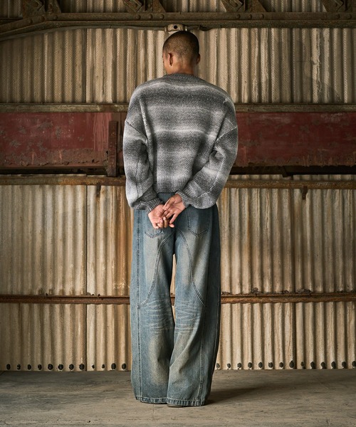 ANDER HUNK（アンダーハンク）の「Graffiti Baggy Denim Pants