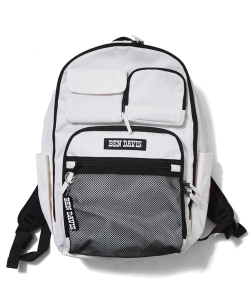 BEN DAVIS(ベンデイビス)の「【BEN DAVIS】LARGE DAYPACK 29L(バックパック/リュック・メンズ・ライトベージュ/オフホワイト/ブラック・FREE)」の2枚目の写真