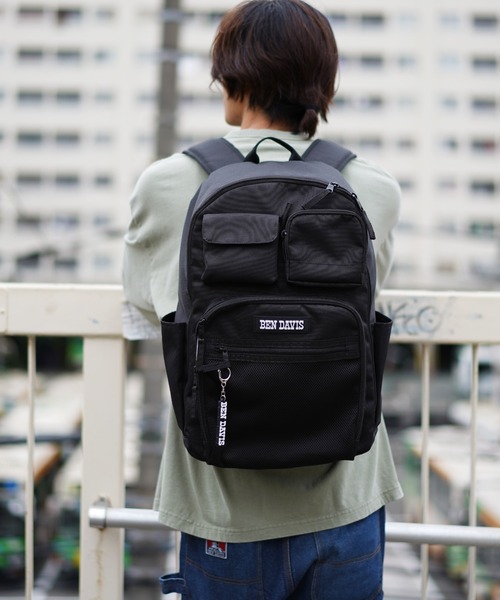 BEN DAVIS(ベンデイビス)の「【BEN DAVIS】LARGE DAYPACK 29L(バックパック/リュック・メンズ・ライトベージュ/オフホワイト/ブラック・FREE)」の10枚目の写真
