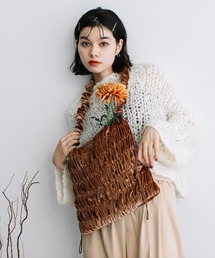 Beau're（ヴュレ）の「BEAURE ヴュレ ベロア ギャザー A4トート（バックパック/リュック）」