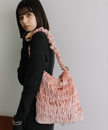 Beau're（ヴュレ）の「BEAURE ヴュレ ベロア ギャザー A4トート（バックパック/リュック）」
