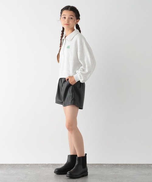 Yuta グレーRED78cmKK型 GLOBAL WORK（グローバルワーク）の「乾きやすいハーフZIPショート