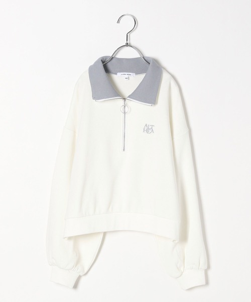 なおける GLOBAL WORK（グローバルワーク）の「乾きやすいハーフZIPショート