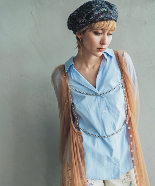 ORIENT（オリエント）の「Tweedelle【ﾂｲｰﾃﾞﾙ】（ハンチング/ベレー帽・レディース・グリーン/グレー/ネイビー・FREE）」の13枚目の写真