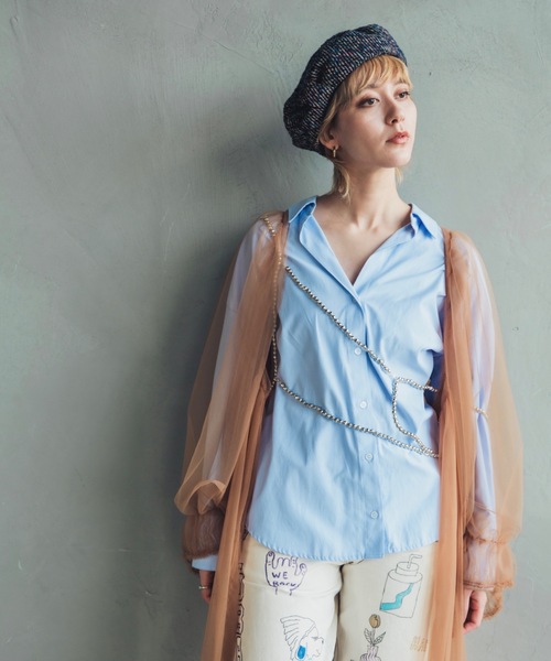 ORIENT（オリエント）の「Tweedelle【ﾂｲｰﾃﾞﾙ】（ハンチング/ベレー帽・レディース・グリーン/グレー/ネイビー・FREE）」の15枚目の写真