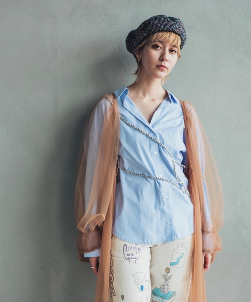 ORIENT（オリエント）の「Tweedelle【ﾂｲｰﾃﾞﾙ】（ハンチング/ベレー帽・レディース・グリーン/グレー/ネイビー・FREE）」の16枚目の写真