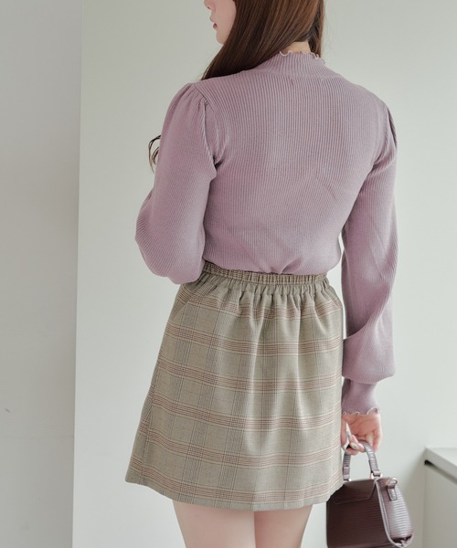 Another Branch olive des olive(アナザーブランチオリーブデオリーブ)の「パワショルリブプルオーバー(ニット/セーター・レディース・ラベンダー/ボルドー/グリーン/チャコールグレー/その他12/オフホワイト/ブラック/グレイッシュベージュ・FREE)」の20枚目の写真