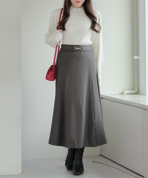 Another Branch olive des olive(アナザーブランチオリーブデオリーブ)の「パワショルリブプルオーバー(ニット/セーター・レディース・ラベンダー/ボルドー/グリーン/チャコールグレー/その他12/オフホワイト/ブラック/グレイッシュベージュ・FREE)」の13枚目の写真