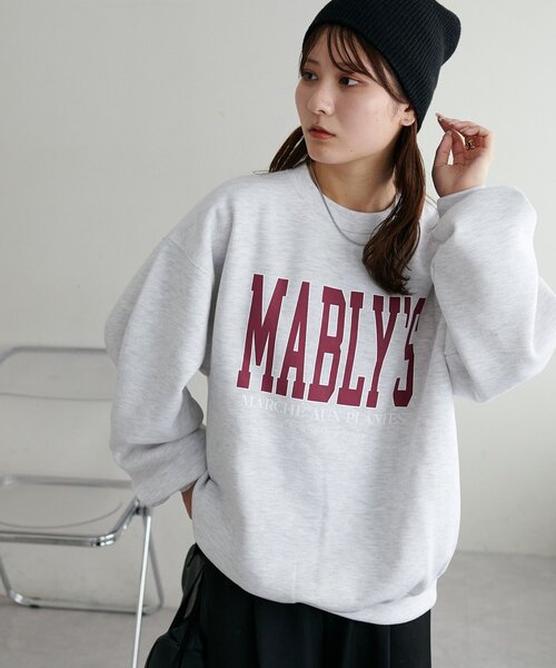 DISCOAT(ディスコート)の「【新色追加!/ユニセックス/WEB限定】MALBLYSロゴプリントスウェット(Tシャツ/カットソー・レディース・ネイビー/キャメル/ライトグレー/チャコールグレー/グレー・FREE)」の14枚目の写真