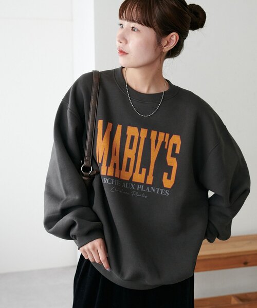 DISCOAT(ディスコート)の「【新色追加!/ユニセックス/WEB限定】MALBLYSロゴプリントスウェット(Tシャツ/カットソー・レディース・ネイビー/キャメル/ライトグレー/チャコールグレー/グレー・FREE)」の19枚目の写真