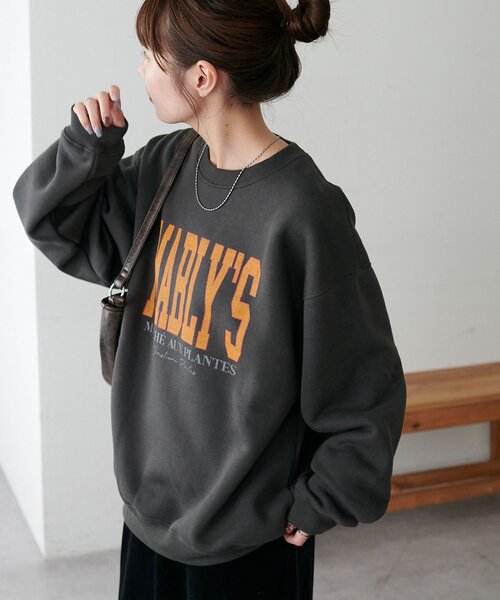 DISCOAT(ディスコート)の「【新色追加!/ユニセックス/WEB限定】MALBLYSロゴプリントスウェット(Tシャツ/カットソー・レディース・ネイビー/キャメル/ライトグレー/チャコールグレー/グレー・FREE)」の21枚目の写真